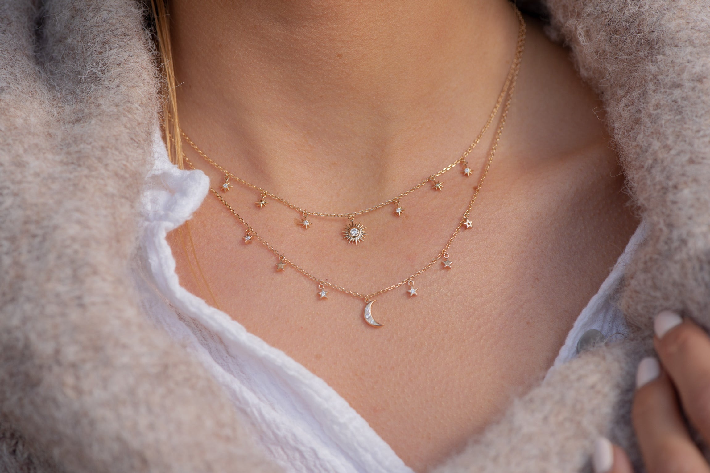 Collier Vintage En Plaqué Or Avec Pierres - Marque FIX - Très Bon état