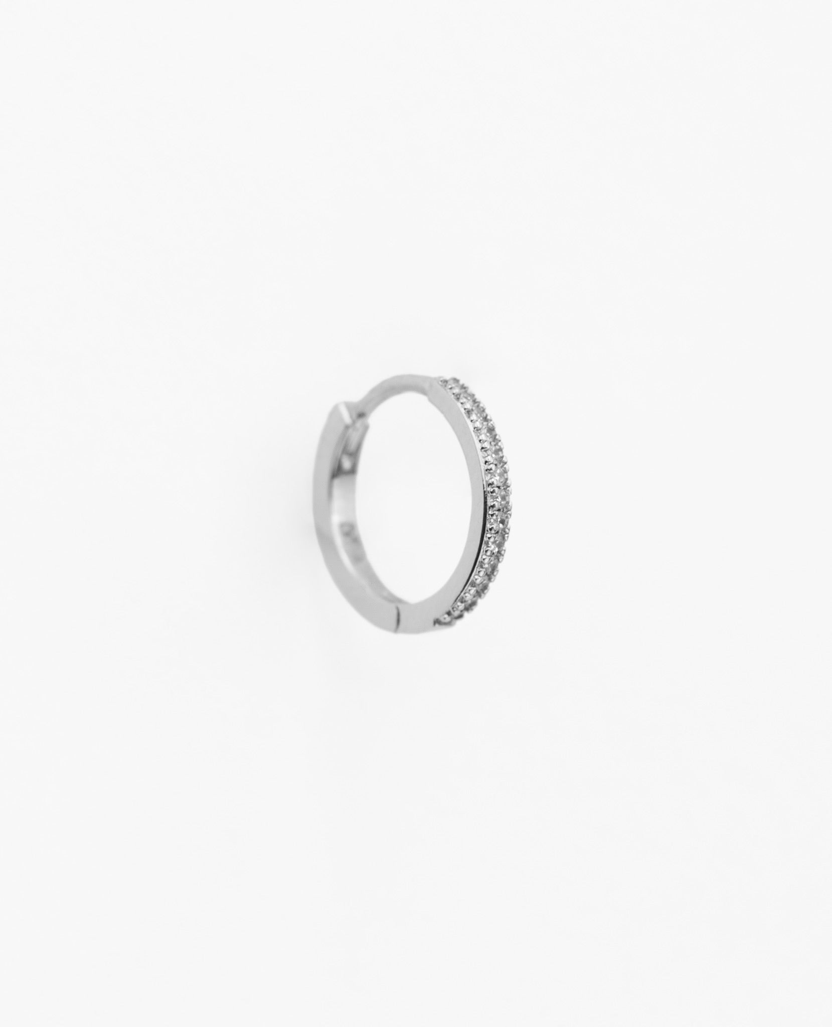 Boucle d'oreille earrings créoles brillantes shiny résistante à l'eau wateproof silver argent massif