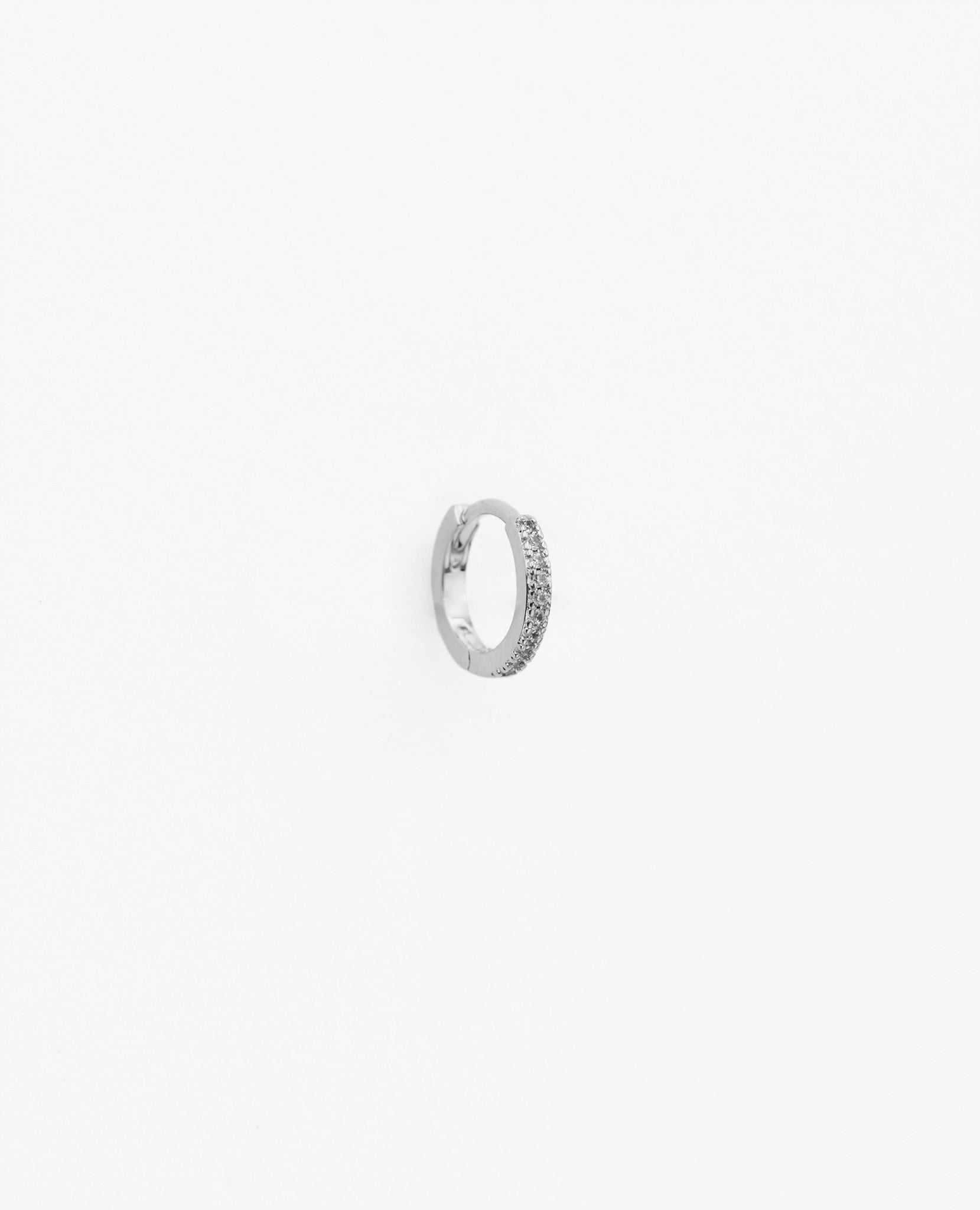 Boucle d'oreille earrings créoles brillantes shiny résistante à l'eau wateproof silver argent massif