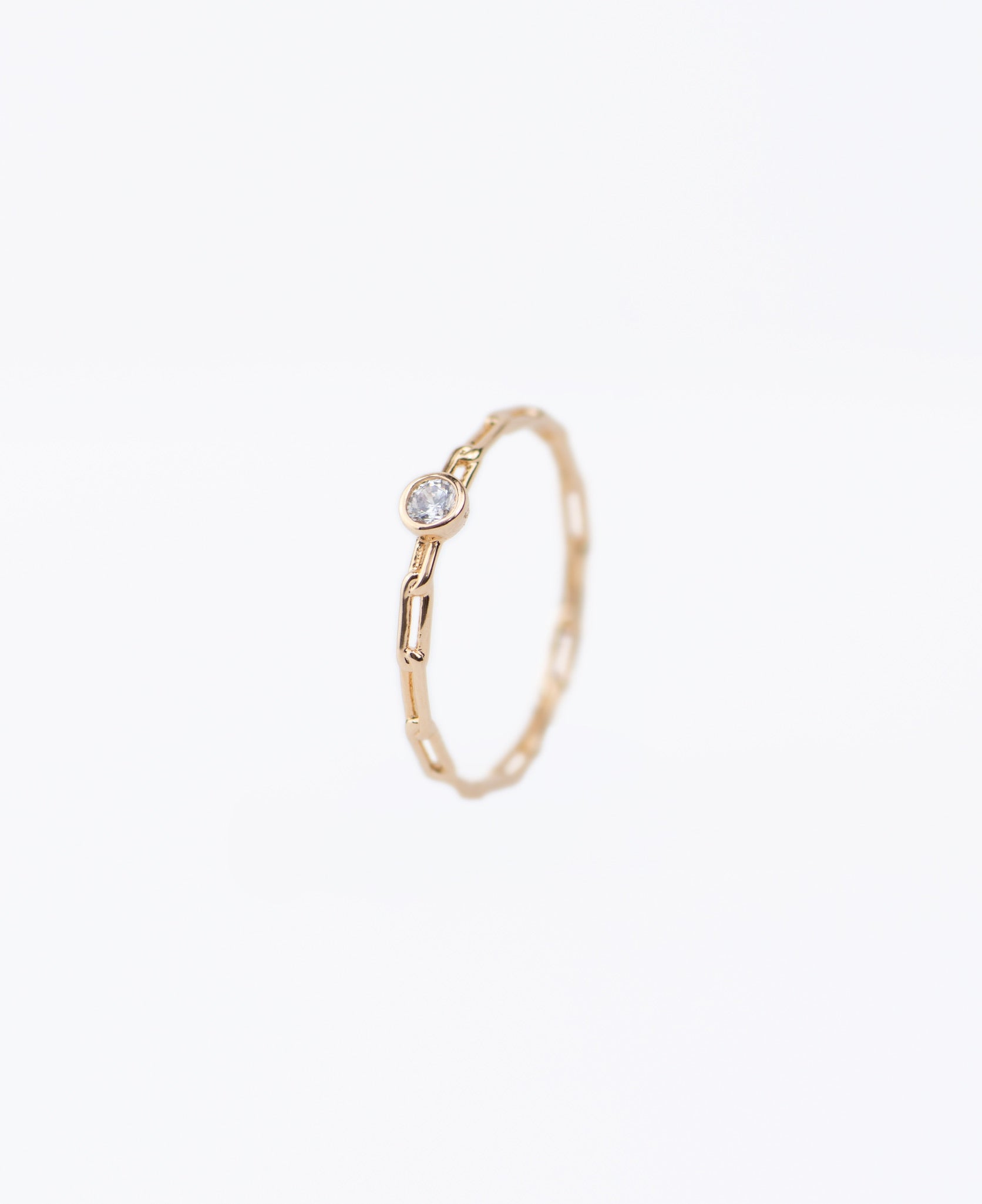 Bague Burgos, España  - Bague chaîne avec zircon