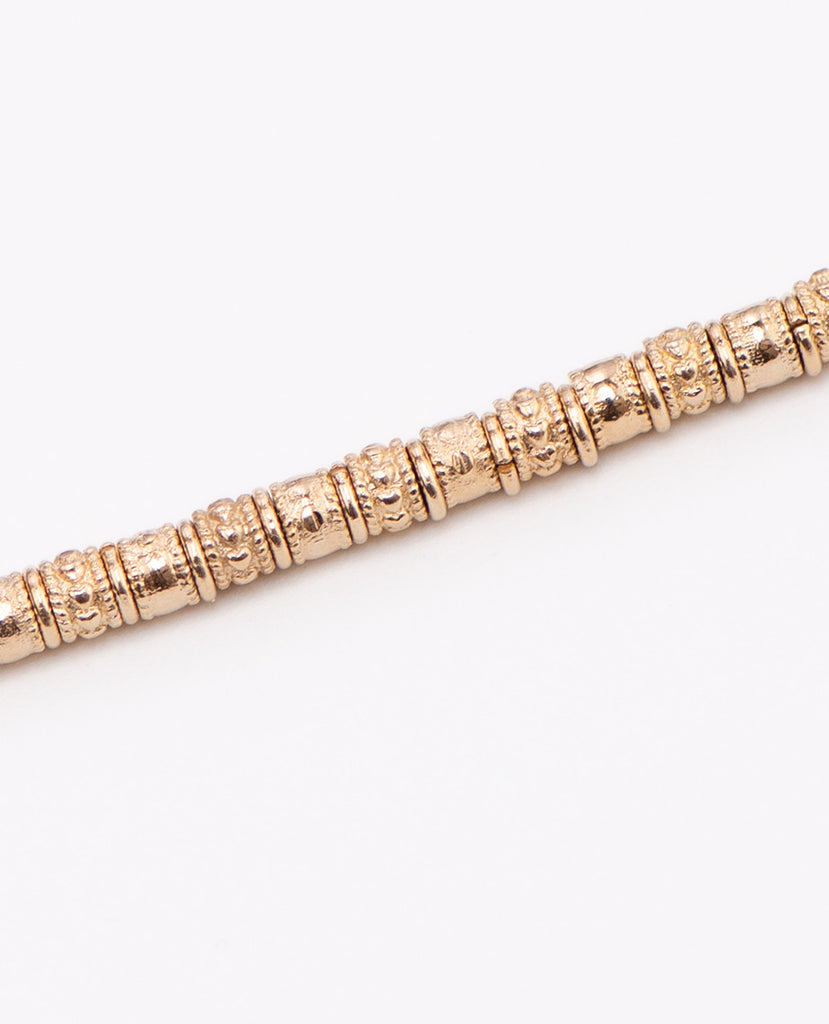  Bracelet plaqué or golden plated waterproof resistant à l'eau perles 