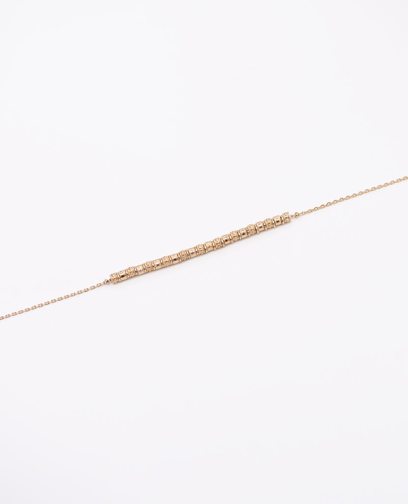 Collier plaqué or perles résistant à l'eau Necklace with pearls gold plated waterproof