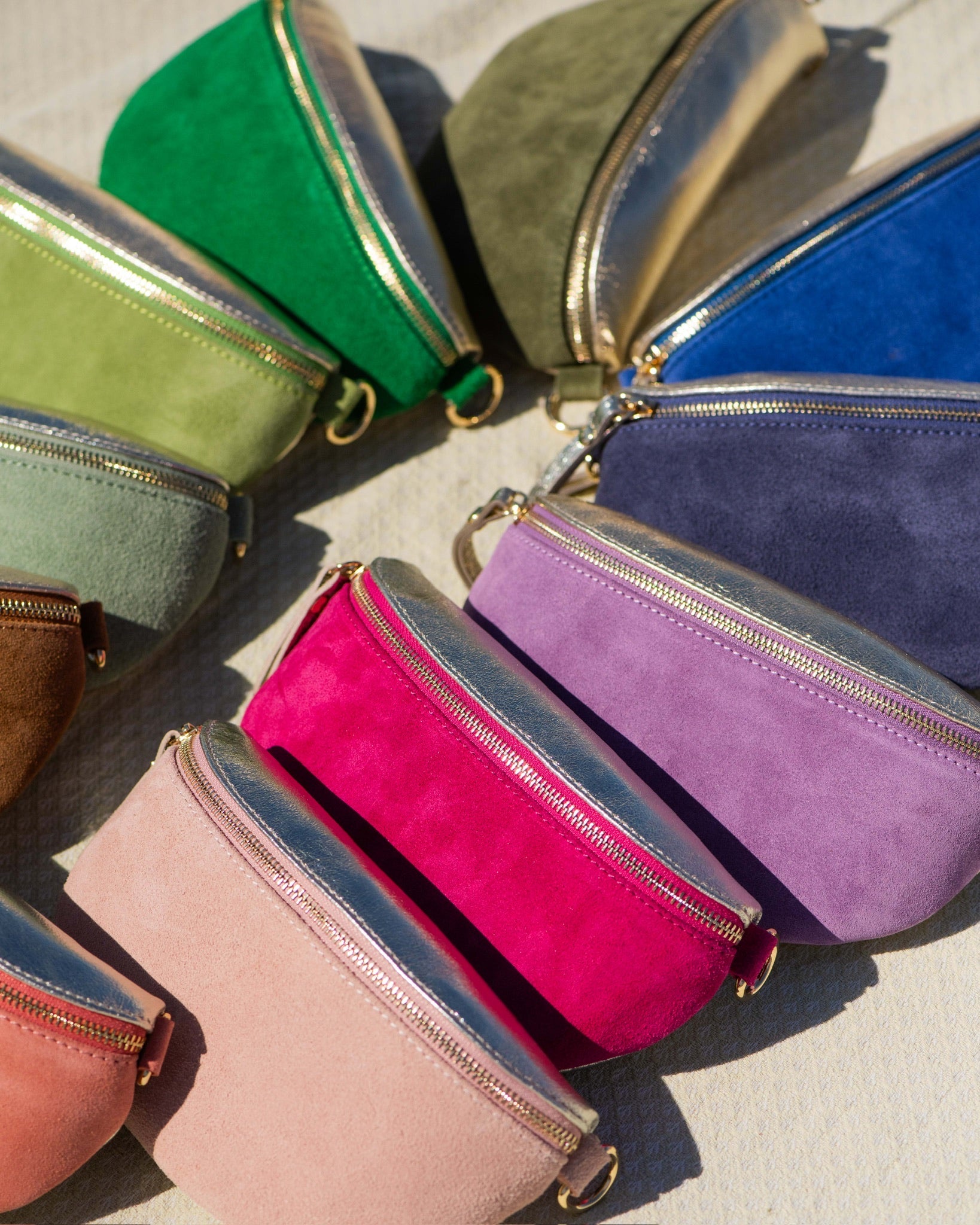 Sac Banane colorées bicolores Fanny pack bicolor colored