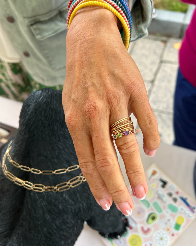 Ring Terrassa, España  - Gold Plated Seven Band Ring