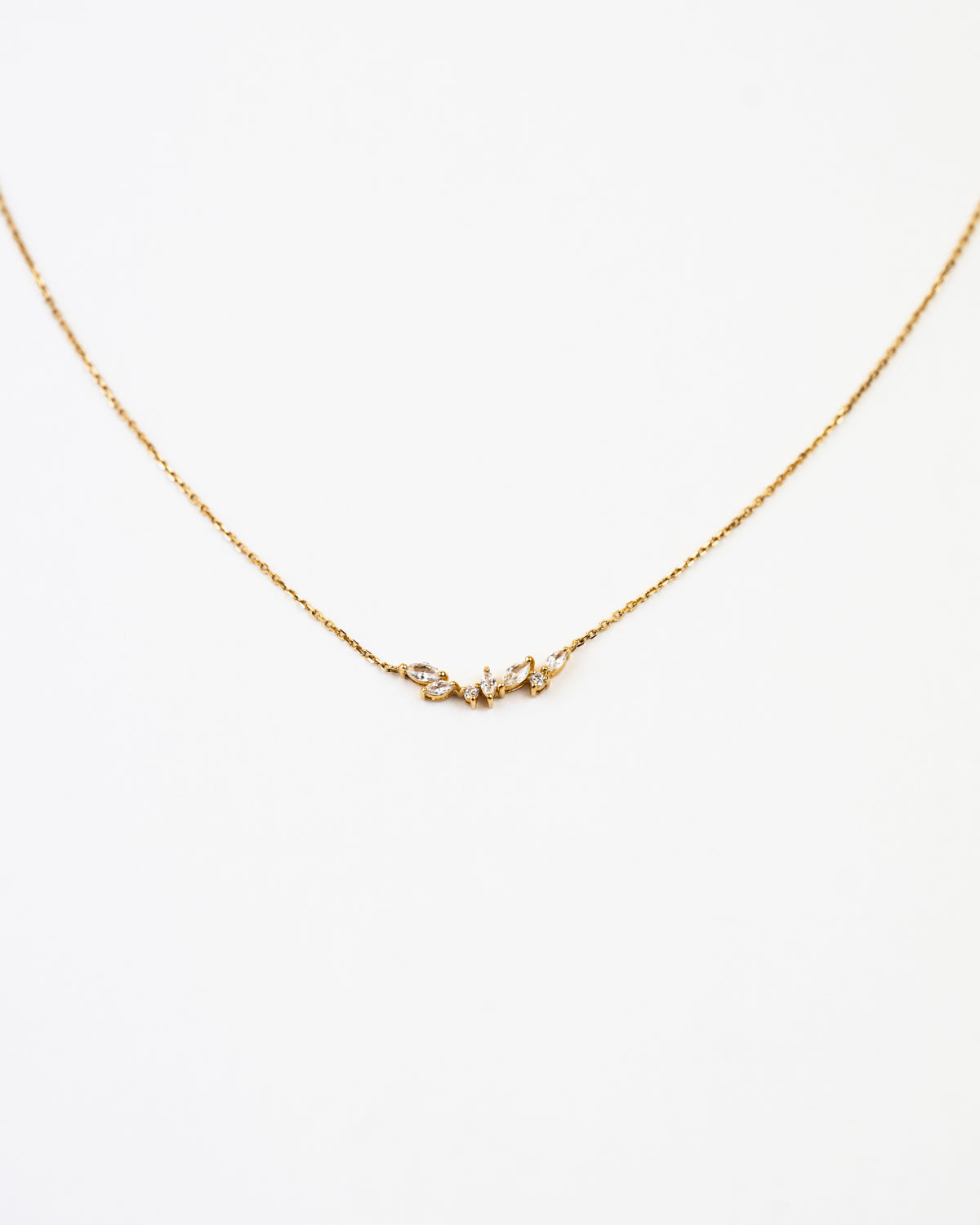 Collier plaqué or Fadade Bijoux Waterproof Résistant à l’eau zircon brillants shiny