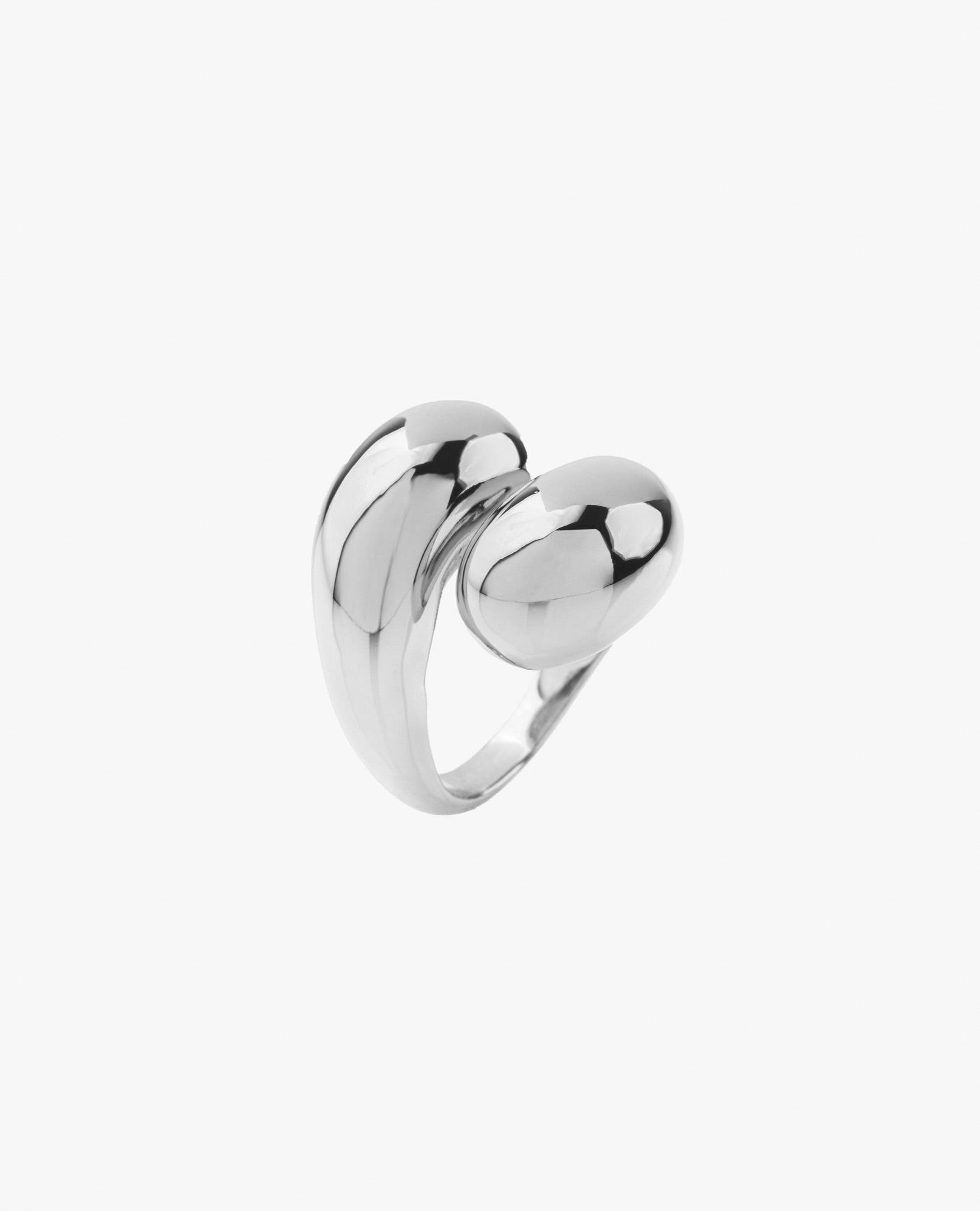 Ring big drop gold plated waterproof Bague grosses gouttes plaqué or résistante à l'eau  silver argent massif