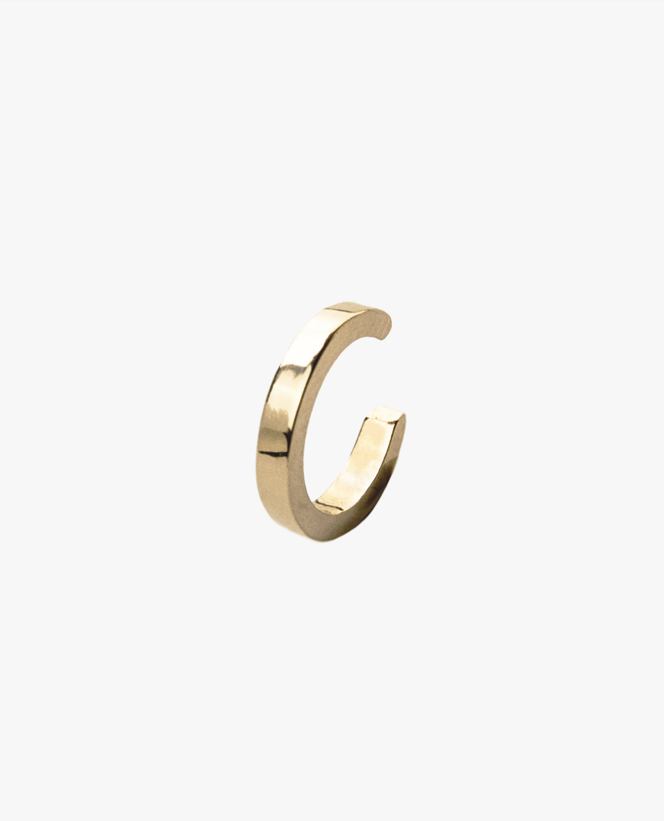 Bague d'oreille earcuff lisse simple gold plated plaqué or 